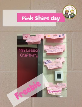 Preview of Pink Shirt Day Freebie