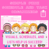 Pink Simple Schedule and Task Organization Set