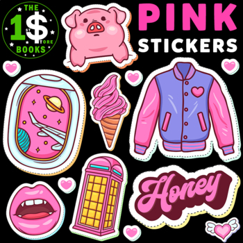 Pink Stickers - 21 Items by The Store Books