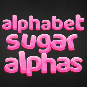 Preview of Pink Sugar Alphabet Clipart, 26 Hand Painted PNG Watercolor Graphics, Letters Na