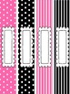 Pink and Black Binder Cover by Covered In Glitter and Glue | TpT