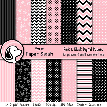 14 valentine heart digital paper commercial use