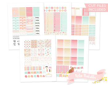 Hydrate Printable Planner Stickers, Erin Condren Planner Stickers, Hydrate  Printable Stickers - Cut Files