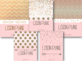Pink and Gold Editable Binder Pages