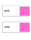 Pink and Rosa Flash Cards (color not included in colors fl