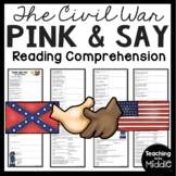 Pink and Say by Patricia Polacco Reading Comprehension Wor