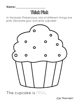 pinkalicious cupcake coloring pages