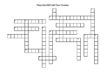 Pinocchio Crossword Puzzle by Your go to Place for IELTS and TOEFL