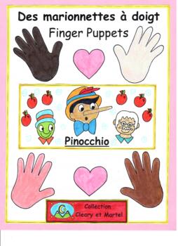 Preview of Pinocchio - Finger Puppets - Fairy Tales - Distance Learning