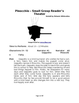 Preview of Pinocchio – Small Group Reader’s Theater
