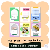 Pinterest Pin Templates for PowerPoint Bundle