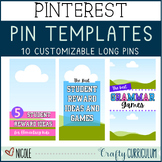 Pinterest Pin Templates for TpT Sellers | Canva Templates | Set 1