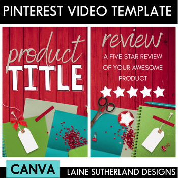 Preview of Pinterest Preview Video | Canva Template | Christmas Cheer
