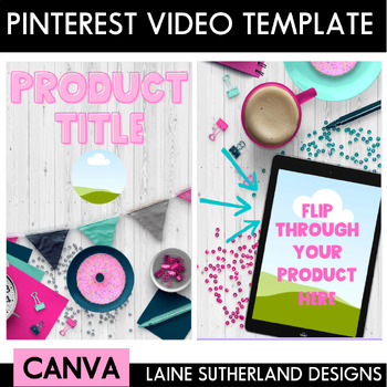Preview of Pinterest Preview Video | Canva Template | Donut Day