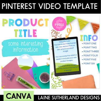 Preview of Pinterest Preview Video | Canva Template | Spring