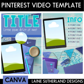 Preview of Pinterest Preview Video | Canva Template | Winter