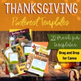 Pinterest Templates for Teachers | Thanksgiving