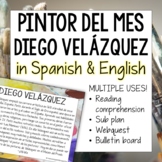 Pintor del mes Diego Velázquez in Spanish and English