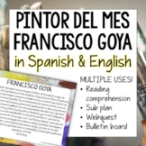 Pintor del mes Francisco Goya in Spanish and English