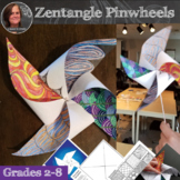 Pinwheel Art Activity - Zentangle Pinwheels
