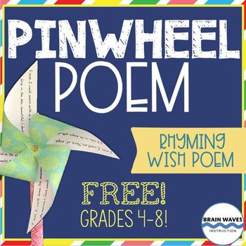Preview of Pinwheel Poem - Free Poetry Lesson and Activity