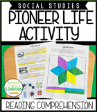 Pioneer Life Reading Comprehension 4th Grade Social Studies