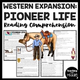 Pioneer or Frontier Life Reading Comprehension Worksheet W