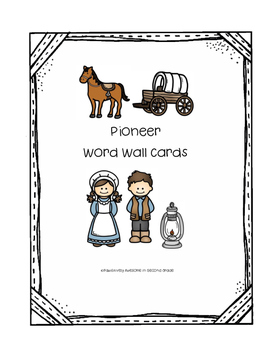Preview of Pioneer Word Cards
