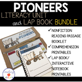 Pioneers- Westward Expansion Lap Book and Literacy Unit Bundle