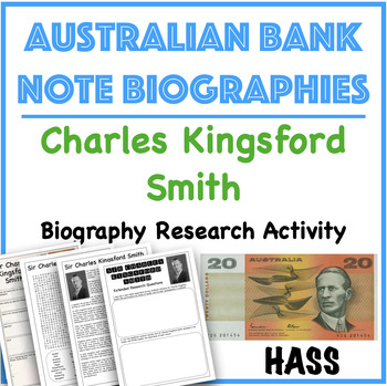 Preview of Sir Charles Kingsford Smith - Australian Bank Note Biographies $20 Note