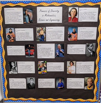Preview of Pioneers of Diversity in Math, Science and Engineering - Poster set