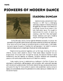 Pioneers of Modern Dance: Isadora Duncan