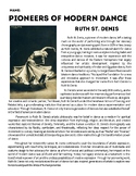 Pioneers of Modern Dance: Ruth St. Denis