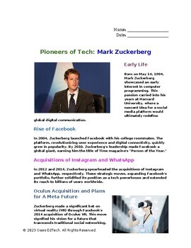 Preview of Pioneers of Tech: Mark Zuckerberg