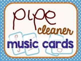 Pipe Cleaner Music Cards - manipulatives for little hands