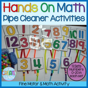 3 Pipe Cleaner Math Activities- Counting, Making Patterns, and Addition  Flags - Pocket of Preschool