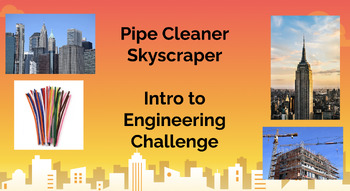 Preview of Pipecleaner Tower/Skyscraper STEM Challenge