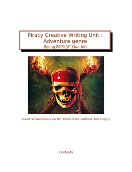 Preview of Piracy Unit - Creative Writing