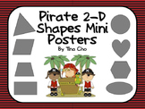 Pirate 2-D Mini Shape Posters