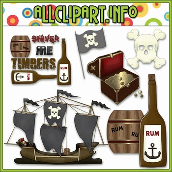 Preview of Pirate Accents Clip Art