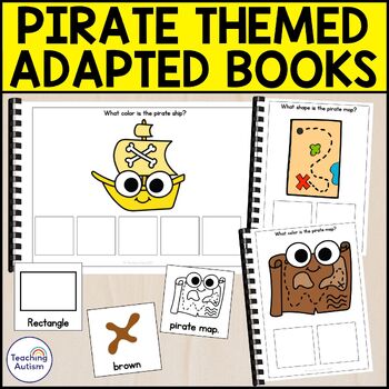 Preview of Pirate Adapted Books for Special Education Bundle | Pirate Activities