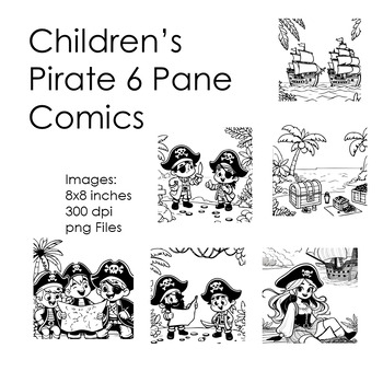 Preview of Pirate Adventures: A Swashbuckling Coloring Comic Strip Ready