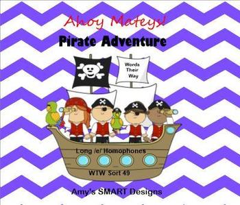 Preview of Homophones:  Long e Pirate Adventures SMARTboard lesson