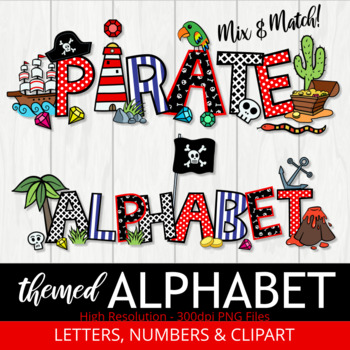 Pirates Hunt for Letters Clip Art – Whimsy Clips