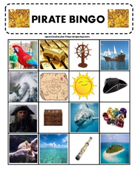 Preview of Pirate BINGO!!