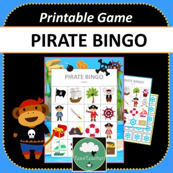 Preview of PIRATE Bingo Game 2 Designs and Digital