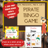 Pirate Bingo Game for UTK, Preschool, Pre-K, and Kindergarten