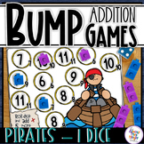 Addition & Number Recognition BUMP Games - 1 Dice  - PIRATE