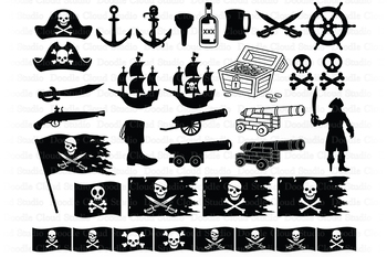 Download Pirate Bundle SVG, Pirate SVG Cut Files, Pirate Flag ...
