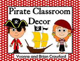 Pirate Classroom Decor Editable | Back to School